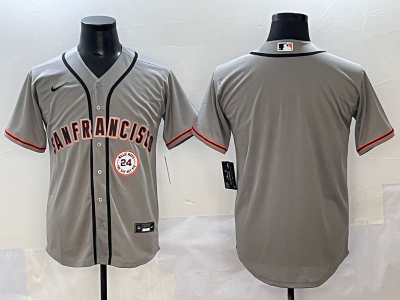 Men 2025 San Francisco Giants Blank Grey Game Nike MLB Jersey style 4->san francisco giants->MLB Jersey
